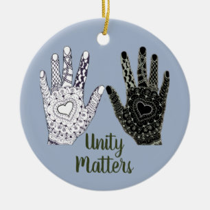 Unity Matters Friendship Hands Ceramic Tree Decoration