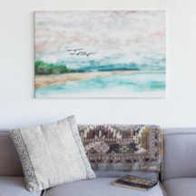 Unity of Earth and Water Misty Landscape