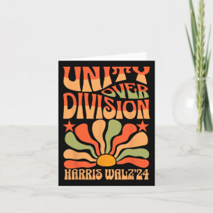 Unity Over Division Harris 2024 Wheimer 2024 Vote  Card