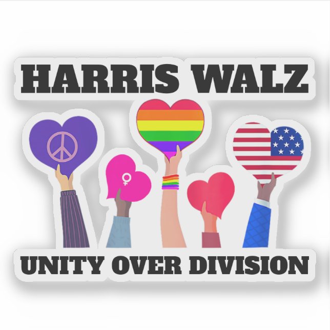 Unity Over Division Kamala Harris Tim Walz (Front)