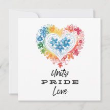 Unity Pride Love Flat Card