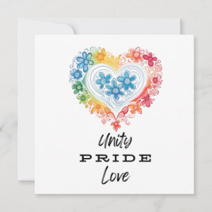 Unity Pride Love Flat Card