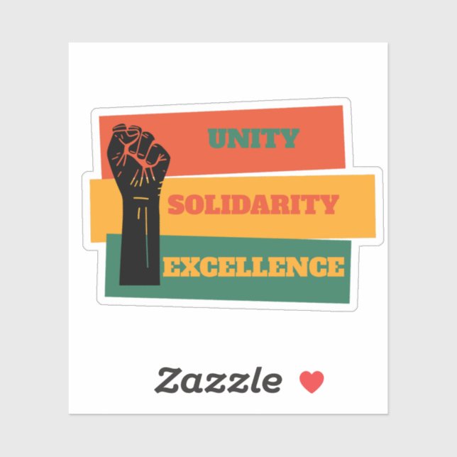 Unity, Solidarity, Excellence Black History Month (Sheet)
