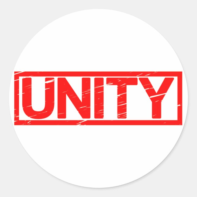 Unity Stamp Classic Round Sticker (Front)