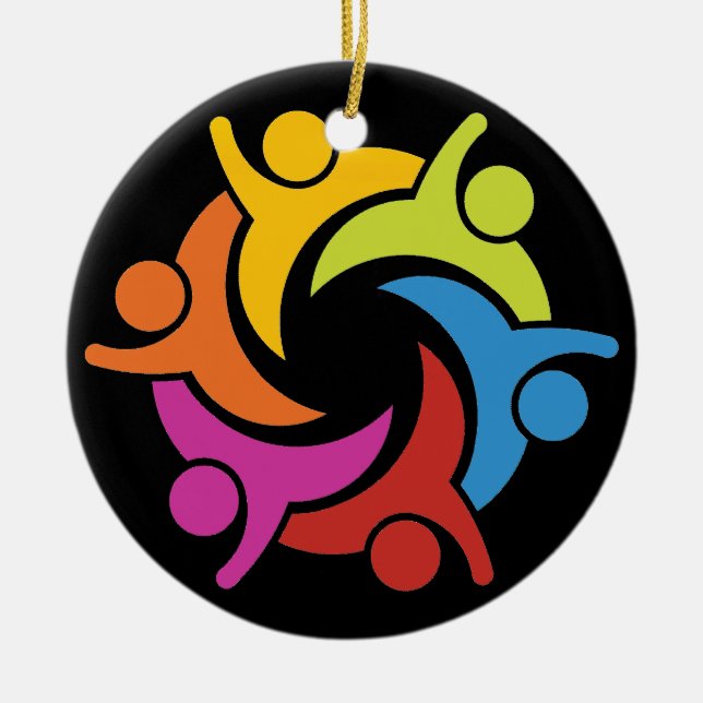 Unity - Teamwork - SRF Ceramic Tree Decoration (Front)