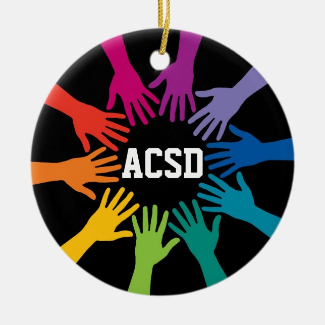 Unity - Teamwork - SRF Ceramic Tree Decoration (Front)