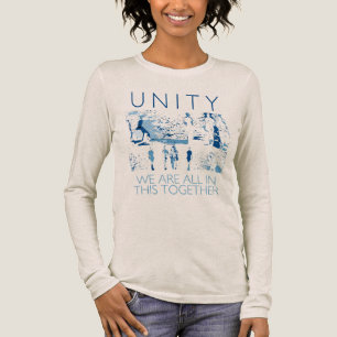 "Unity, Together" Inspirational Dark Turquoise Tri-Blend Shirt