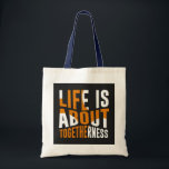 Unity Tote Bag - Life is About Togetherness"<br><div class="desc">Carry a message of unity and togetherness with this stylish tote bag. Featuring a bold design with the phrase 'Life is About Togetherness', this bag is perfect for anyone who values connection and community. Made from high-quality materials, it's ideal for daily use, shopping, or as a gift for friends and...</div>