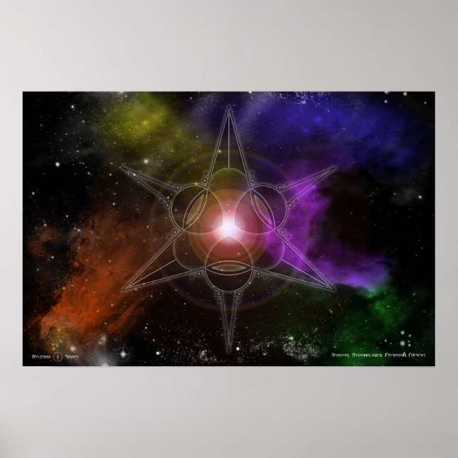 Universal Astrobiological Panspermia Presence Poster (Front)