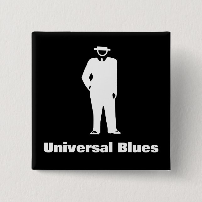 Universal Blues 15 Cm Square Badge (Front)
