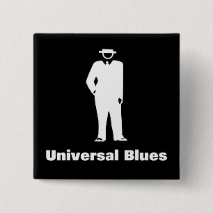 Universal Blues 15 Cm Square Badge