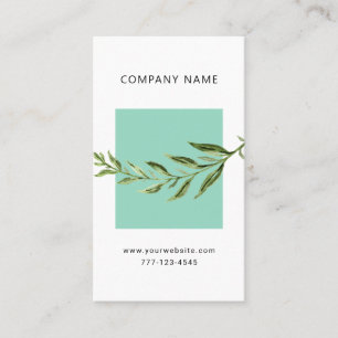 Universal business card with botanic flower.
