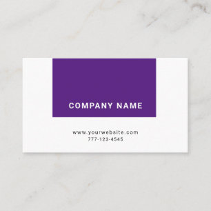 Universal business card with colour insert.