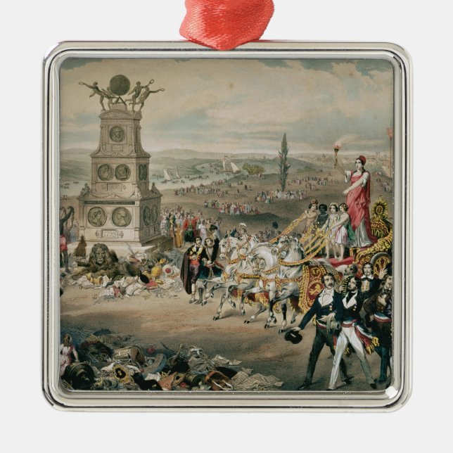 Universal Democratic & Social Republic Metal Tree Decoration (Front)