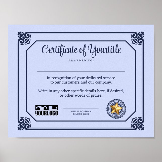 Universal employee volunteer student recognition p poster (Front)