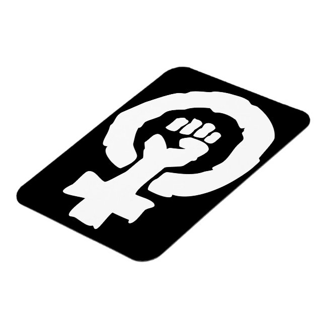 Universal Female symbol Solidarity hand Magnet (Left Side)
