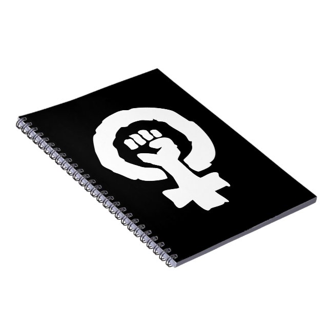 Universal Female symbol Solidarity hand Spiral Notebook (Right Side)