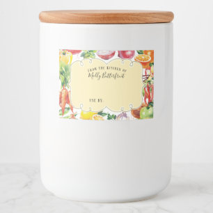 Universal fruit vegetable mix canning labels