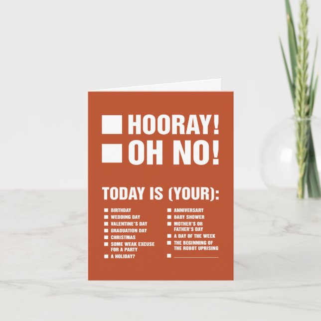 Universal Greeting Card (Plus Robots) (Front)