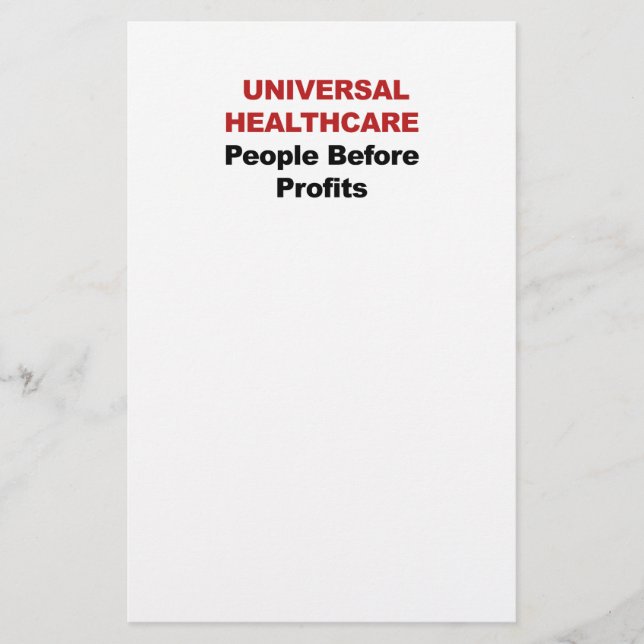 Universal HealthCare Stationery (Front)