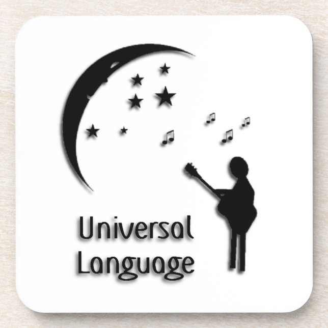 Universal Language Music Design Coaster (Front)