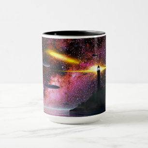 Universal Lighthouse 3D UFO Encounter Mug