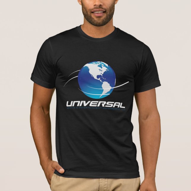 Universal Logo T-Shirt - Black (Front)