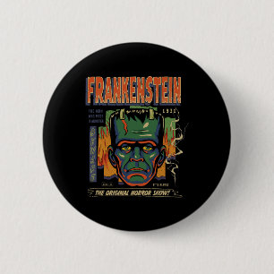 Universal Monsters Frankenstein Vintage Halloween  6 Cm Round Badge