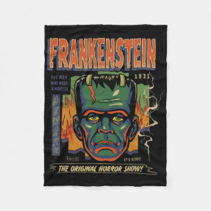 Universal Monsters Frankenstein Vintage Halloween Fleece Blanket