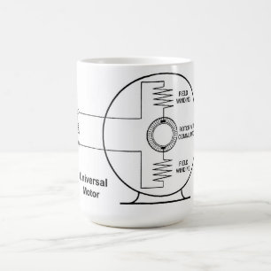 Universal Motor Diagram on Coffee Mug