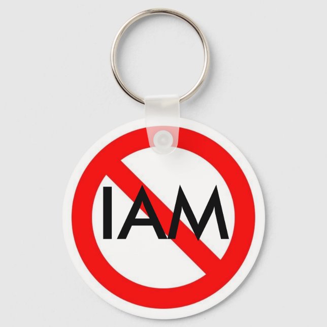 Universal NO IAM Keychain (Front)