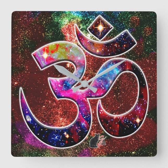 Universal OM Chi Square Wall Clock (Front)
