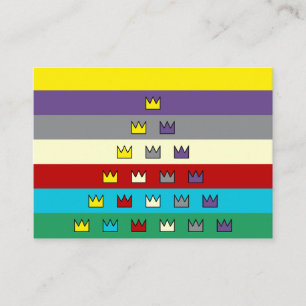 Universal Patriarch Flag Crowned Business Cards