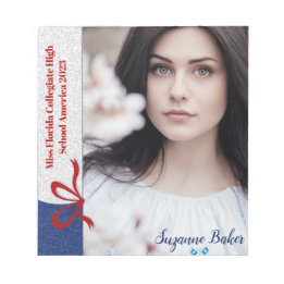 Universal Royal Glitter Pageant Autograph Notepad