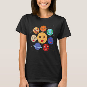 Universe Astronomy Space Travel Galaxy Cute Planet T-Shirt