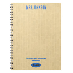Universe Awaits Your Brilliant Scientific Mind Notebook