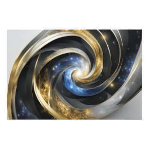 Universe in an Abstract Spiral Photo Print