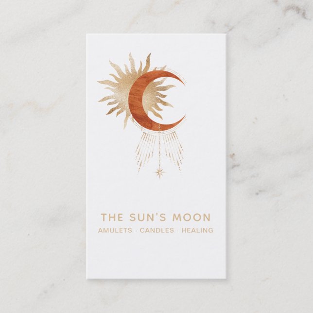 *~* Universe Moon Beams Sun  Rays Stars Cosmic Business Card (Front)
