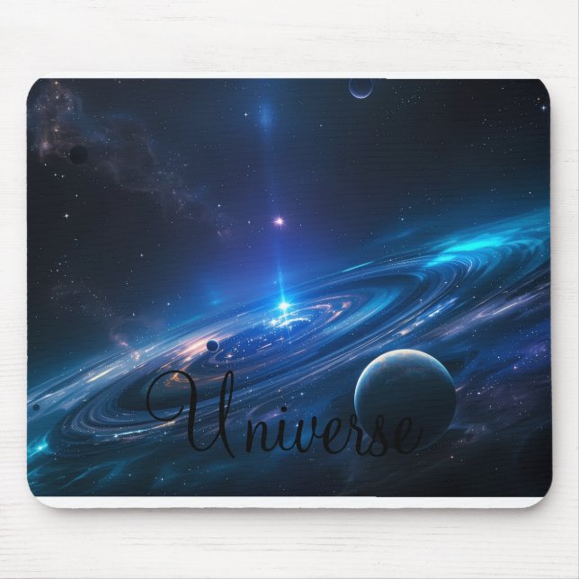 Universe mouse pad can be customised your own (Front)