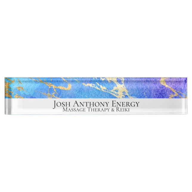 *~* Universe Nebula Gold Foil  AP3 Nameplate (Front)
