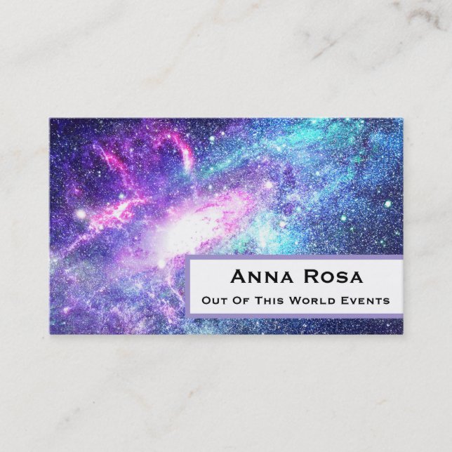 *~* Universe . Nebula Stars Cosmos Galaxy Business Card (Front)