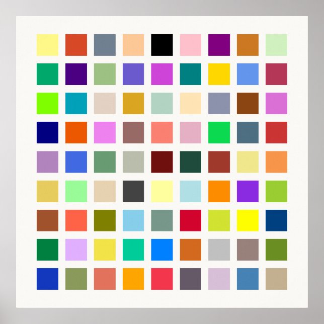 Universe of Colours, the rainbow & more - 81 shade Poster (Front)