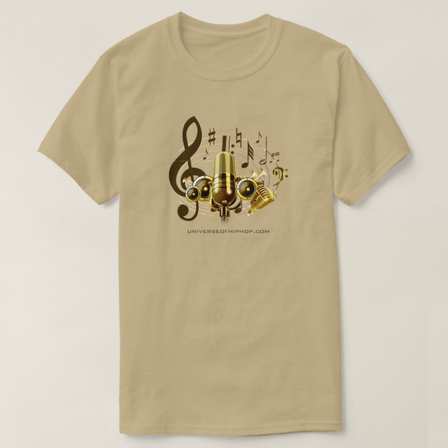 Universe of Hip Hop Music Notes Men Collection T-Shirt (Design Front)