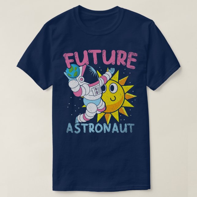 Universe Outer Space Planets Kids Science Future A T-Shirt (Design Front)