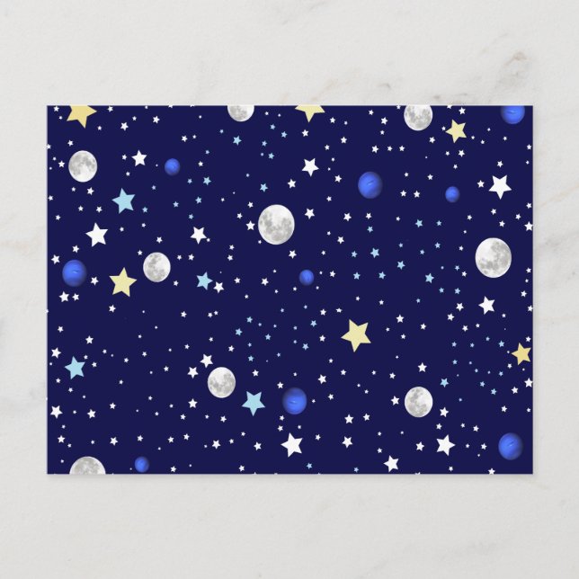Universe pattern postcard (Front)
