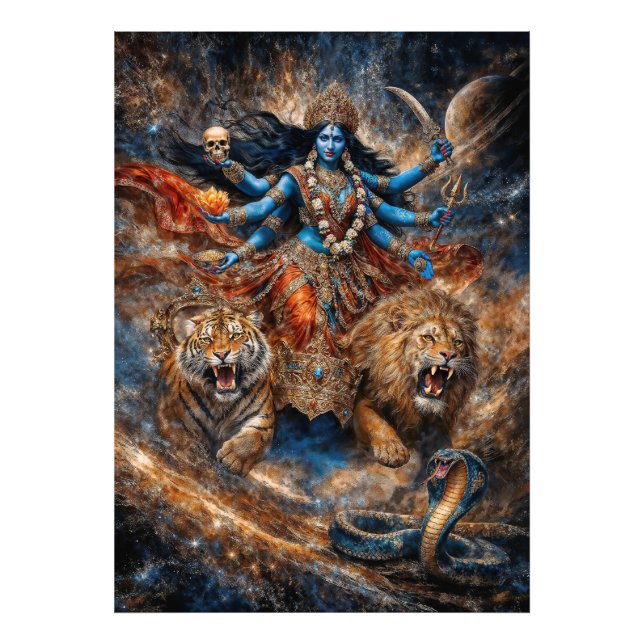 Universe Powers of Kali Goddess Photo Print (Front)
