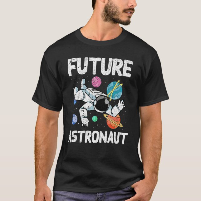 Universe Science Outer Space Planets Kids Future A T-Shirt (Front)