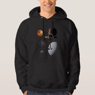 Universe Space Galaxy Motif Solar System colourful Hoodie