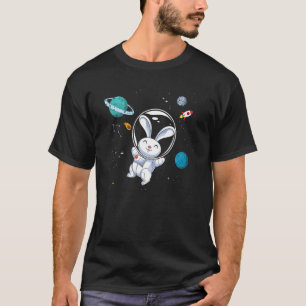 Universe Space Travel Animal Rabbit Bunny Astron T-Shirt