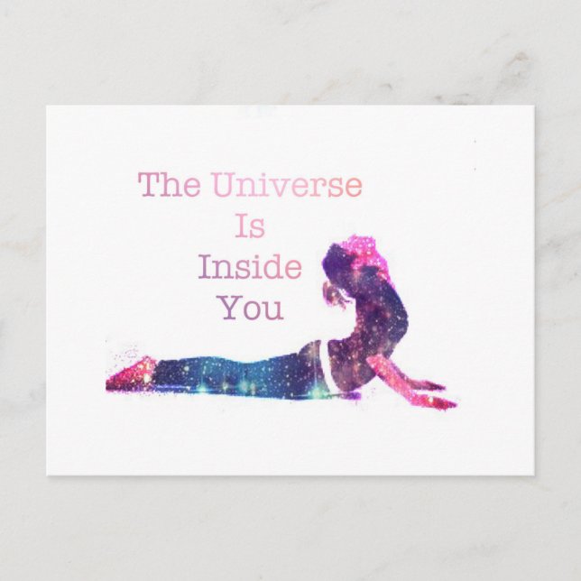Universe Yoga Pose Series Postcard (Front)